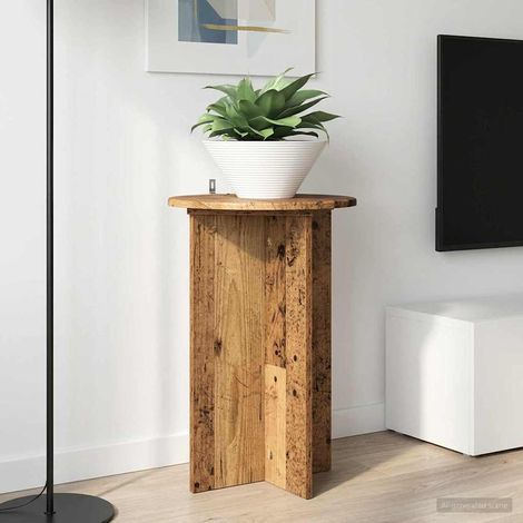 Teenpull – Pflanzenständer 2 pcs Altholz Ø40 x 60 cm Holzwerkstoff (1/5)