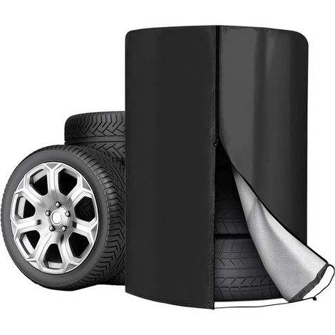 2 fundas para neumáticos de coche,bolsas para neumáticos (85 x 120 cm),protectores universales para neumáticos (1/5)