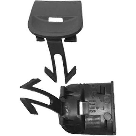 1 par de tapas para ganchos de remolque del parachoques trasero izquierdo y derecho 95550544910/95550545010 para Porsche Cayenne 2007 2008 2009 2010 (1/5)