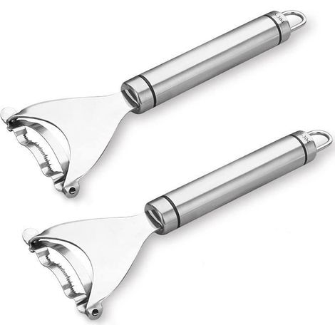 Maischips-Dreschgerät, Maisschäler, Maisstängelschäler, Maisschäler aus Edelstahl 304 mit ergonomischem Griff, 2 Stück (Edelstahlbox 304)