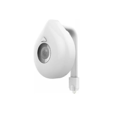 Siège de toilette veilleuse intelligente Pir capteur de mouvement 8 couleurs étanche (1/5)
