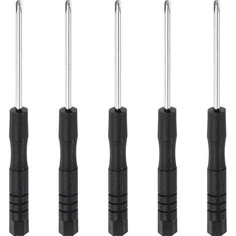 Mini-Kreuzschlitzschraubendreher, 2,0 mm Kreuzschlitzkopf, für die elektronische Reparatur von Uhrenlünetten, 5er-Packung (1/5)