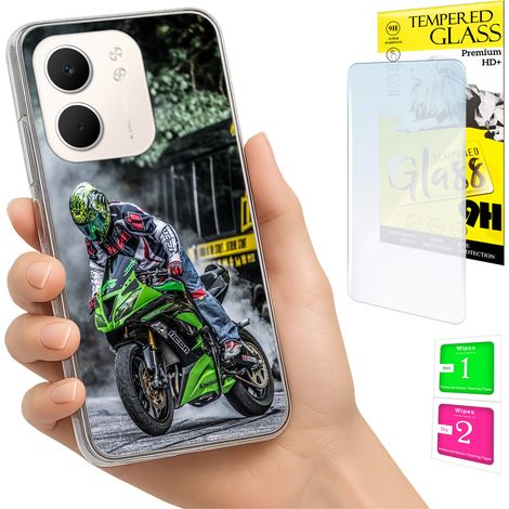 Funda para Oppo A5X Photo con tapa trasera y cristal 9H (1/5)