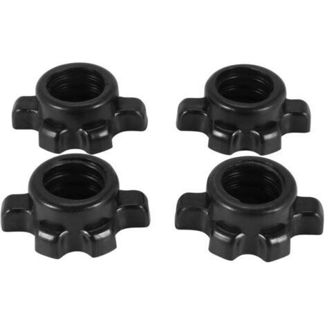 4pcs Dumbbell Bar Nuts Screw Clamps Weightlifting Accessories Fitness Equipment (1/4)