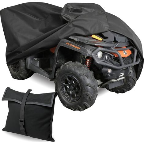 Telo copribagagliaio quadruplo con vano bagagli XL 225-250 cm, protezione UV, colore nero classico. (1/5)