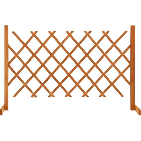 Clôture en treillis de jardin-Grillage de jardin Orange 120x90 cm Bois de sapin (1/5)
