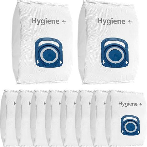 10 Remplacement Sac pour Aspirateur Rowenta Silence Force Hygine Silence Force Effitech Compact Power xxl ZR200520 ZR200720 ZR200920 (1/5)