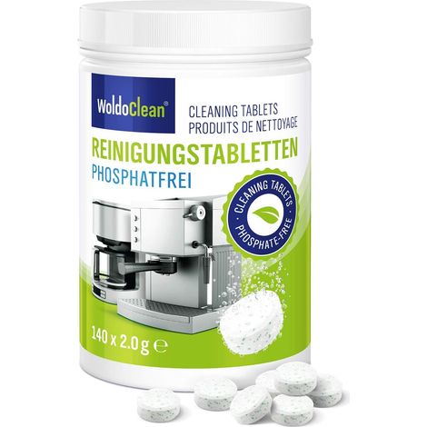 Pastilles Sans Phosphate 140 Pièces - Nettoyage Machine à Café (1/5)