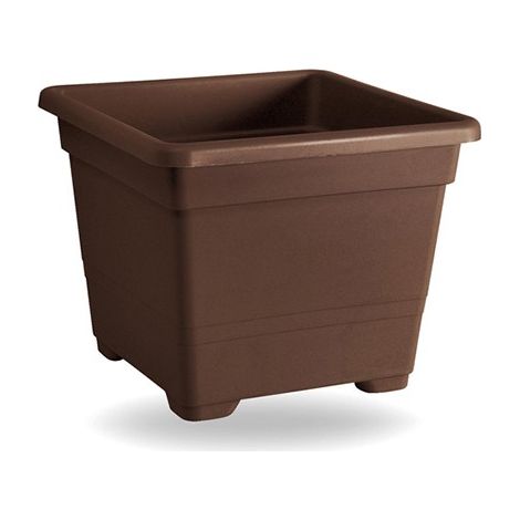 VASO QUADRATO 32CM BRONZO (1/5)