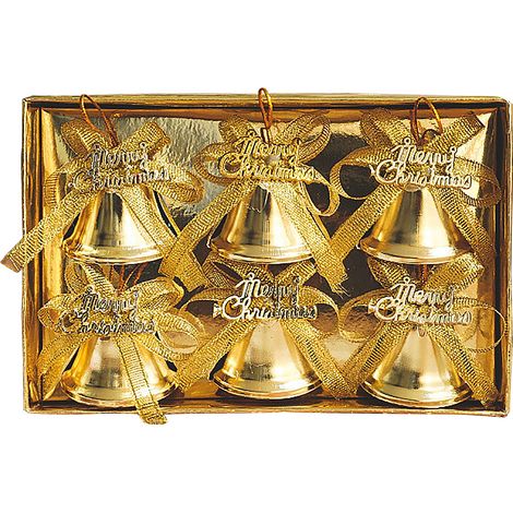 Cloche Dorée 4cm Décoration Sapin de Noël Ornement Métal Sonore (1/3)