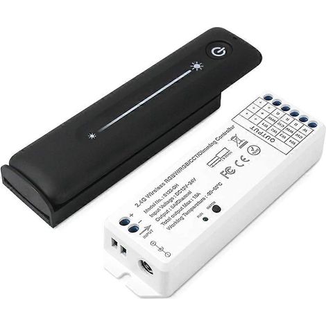 Variateur LED 2,4 GHz PWM tactile RF avec télécommande sans fil pour ruban LED monochrome 5 V/36 V, interrupteur variateur intelligent Wi-Fi (1/5)