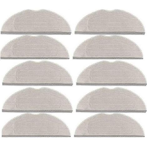 Lot de 10 chiffons de nettoyage pour aspirateur robot Dreame Mova S20 Ultra / RLM71CE - Pièces de rechange pour le nettoyage des sols. (1/5)
