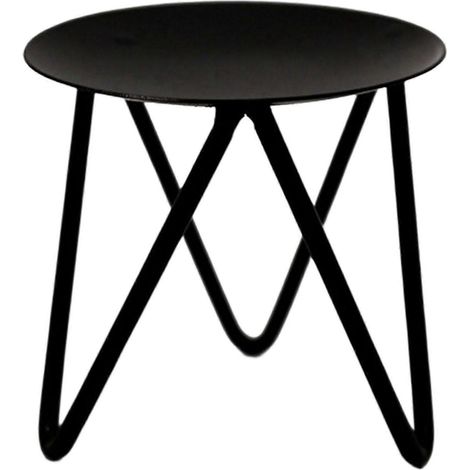 Porte-bougies coniques, porte-bougies chauffe-plat pour décoration d'hôtel-Black (1/5)