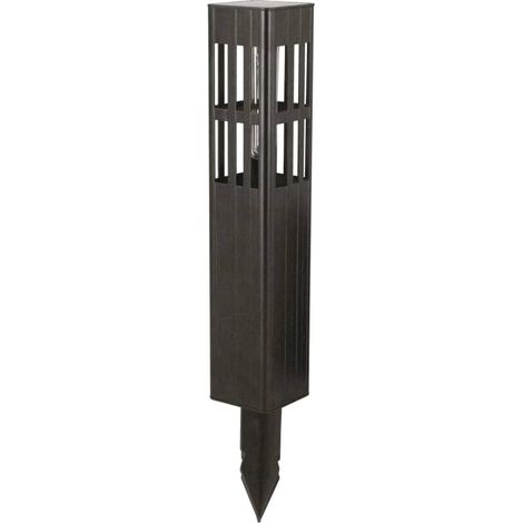 Borne solaire LED intelligent noire 20lm 8h/jour 365jours/an POLARIS LUXFORM (1/5)