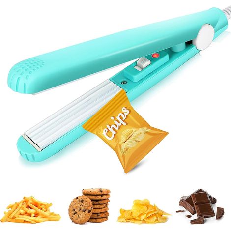 Scelleuse thermique pour sachets de chips miniatures, scelleuse alimentaire portable avec cordon d'alimentation (sans piles) - (1/5)