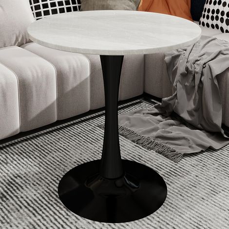 Table de salle à manger 70x70x72cm - avec bureau en marbre - style moderne (1/5)
