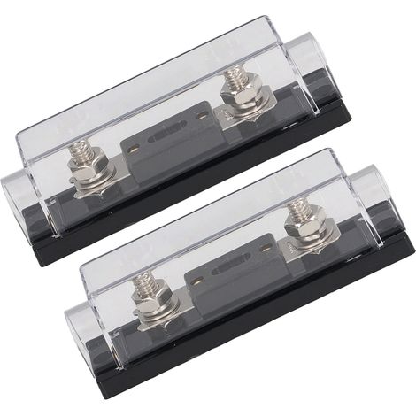 48V 200A Sicherungssatz mit Klemmen – 2er-Pack wasserdichte Inline-Halter für Auto, Wohnmobil und Audiosysteme (1/5)