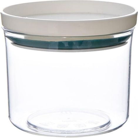 Pot en plastique transparent résistant à l'humidité avec couvercle, boîte de rangement pour céréales dans un organisateur de choses (250ml) (1/5)