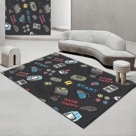 Tapis de jeu antidérapant pour manettes de jeu, tapis de sol, tapis de porte, tapis de couloir pour chambre, intérieur et extérieur, tapis de jeu pour enfants, multicolore, taille Jying-80x160cm-Style (1/5)