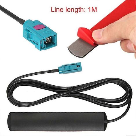 Antenne stéréo autoradio WiFi/3G/GSM 100 cm pour BMW NBT, compatible avec les applications CarPlay et améliore le signal. (1/4)