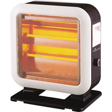 NIKLAS STUFA ELETTRICA AL QUARZO DOUBLE FACE 1600 WATT RISCALDA ENTRAMBI I LATI (1/2)