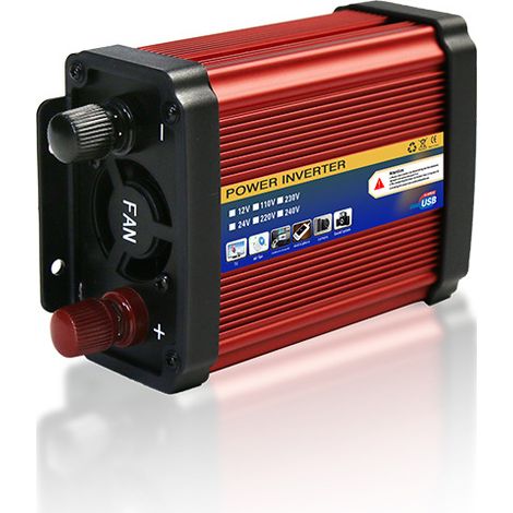 Wechselrichter, Sinus-Wechselrichter, zwei USB-Anschlüsse für Geschäftsreisen, Campingurlaub (24 V–220 V) (1/3)