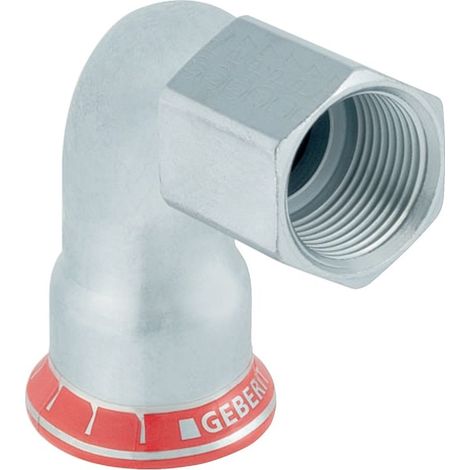 Geberit Mapress C-Stahl Übergangswinkel 90° mit Innengewinde, DN 25, 21662