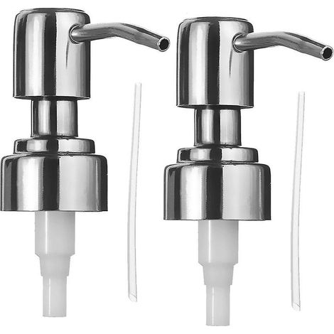 Ersatzpumpe aus Edelstahl für Seifen- und Lotionenspender, Pumpenkopf passend für 26 mm (1/5)