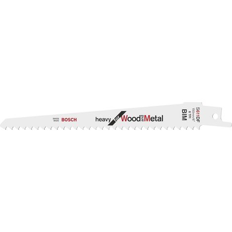 Bosch S 611 DF lame scie sabre métallique 2 pièces