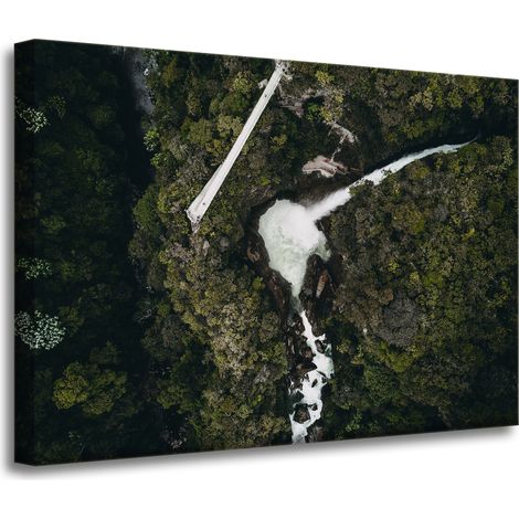 Impression sur toile Nature Vue aérienne 70x50 (1/4)