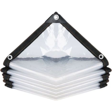 Perforated transparent waterproof cover for garden furniture – 200 x 200 cm – rain protection & thermal insulation (1/4)