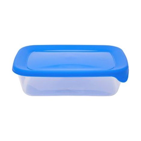Curver 00553-139-01 Rectangular frescura contenedor y Go Fresh, 0.5L, Transparente/Azul