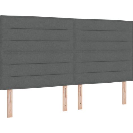 Maison Exclusive - Boxspringbett mit Matratze Dunkelgrau 180 x 20