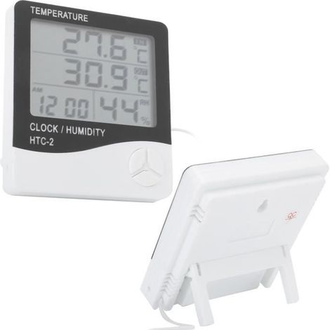 Thermomètre Électronique pour Lézard - Affichage Température et Humidité - Modèle HTC-2 (1/4)
