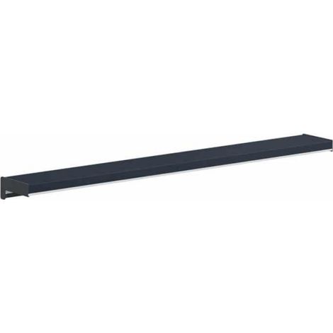 Appui De Fenêtre - PVC Anthracite Avec Grain De Bois - 60 x 10 x 4,5 cm - Intérieur Et Extérieur - 1 Pièce (1/5)