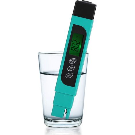Testeur de qualité de l'eau TDS, stylo de test de qualité de l'eau, stylo de détection de la qualité de l'eau de piscine, stylo de mesure de température (vert). (1/5)