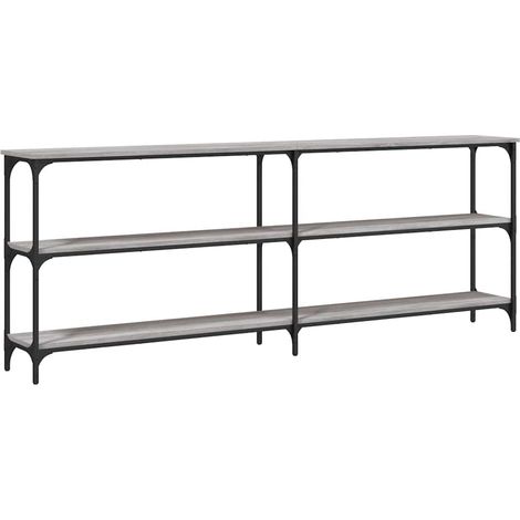 Maison Exclusive - Tavolo Consolle Grigio Sonoma 200x29x75 cm in Legno Multistrato