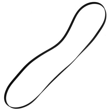 Courroie de platine vinyle en caoutchouc pour tourne-disque-24.5x0.5cm-Black (1/3)