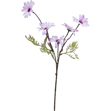 Marguerite artificielle à tige unique, haute simulation, décoration vive pour mariage, chambres à coucher, parcs, bureaux, violet (1/5)