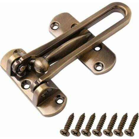 [JAMAIS UTILISÉ] Serrure de sécurité pour porte d'entrée, (Bronze)pour enfants, en alliage d'aluminium solide et épais (1/4)