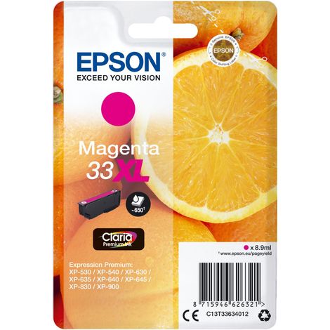 Epson Oranges Singlepack Magenta 33XL Claria Premium Ink