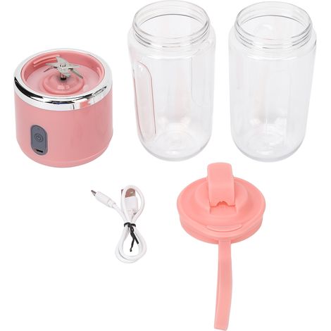 Mini mixeur rechargeable 6 lames, fond amovible facile à nettoyer, gobelet mixeur portable pour jus (1/5)