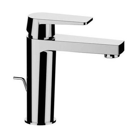 Miscelatore monocomando lavabo linea Vega con scarico, attacco piletta G 1 1/4.  Cartuccia diametro 35 mm.(DianFlex) Misura: Cromo