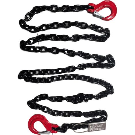 Chaîne d'arrimage 3,5m D8 Crochet Linguet ID MAT - CACL0835
