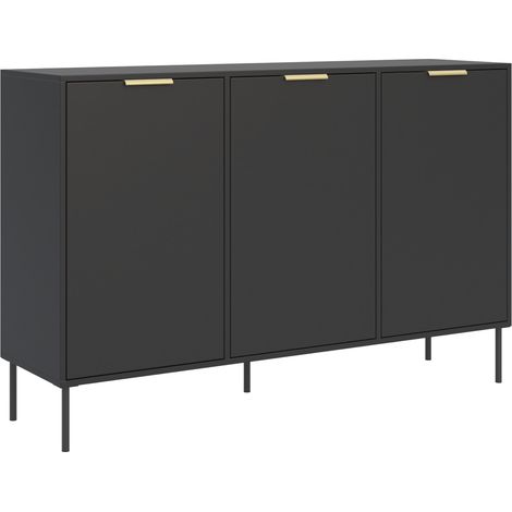 Selsey Vena – Sideboard 3-türig, Schwarz, 150 cm (1/5)