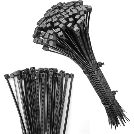 Attache En Nylon - Résistant Au Froid - 200 × 4,8 mm - Pour Câbles Plantes Emballages - 100 Pièces (1/5)