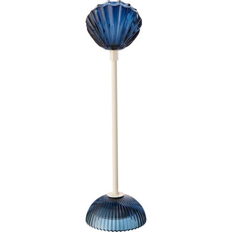 Lampe à Poser LED Coquillage "Conchiglia" 37cm Bleu (1/4)