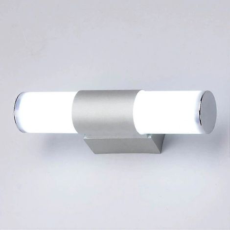 Applique murale LED en acier inoxydable pour lavabo - Éclairage mural pour salle de bain - Miroir - Éclairage frontal pour salle de bain, salon, maison