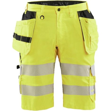 Short de travail haute visibilité stretch artisan 1586 - Jaune fluo M - FR(44) - SE(C50) - Standards (1/4)