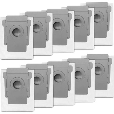 Sacs aspirateur compatibles iRobot Roomba série i & s – 10 unités, pour modèles i7 (7150), i3+ (3550), i6+ (6550), i8+ (8550), s9 (9150) et Clean Base (1/4)